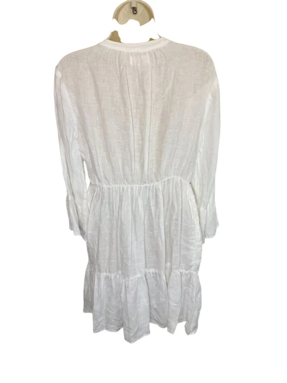 Velvet by Graham Spencer white linen mini dress - Size S